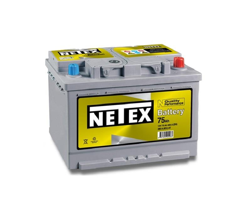 NETEX 12V 75 AH AKÜ 640 A (175*275*190) (TIRNAKSIZ)