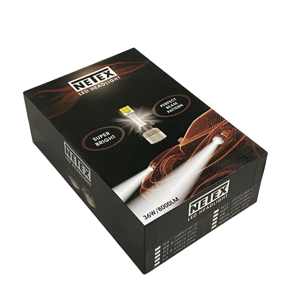 9-32V HB4 9006 CSP LED XENON FAR AMPUL SETİ SÜPER ODAK 6500K 8000 LÜMEN