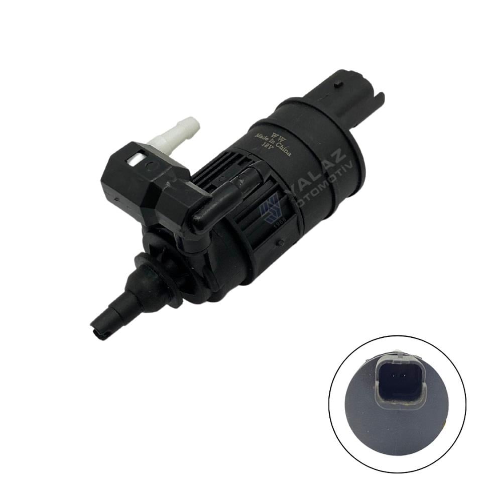 12V SU FISKİYE MOTORU ÇİFT ÇIKIŞ (SOKETLİ) RENAULT CLIO/MEGANE/KANGOO
