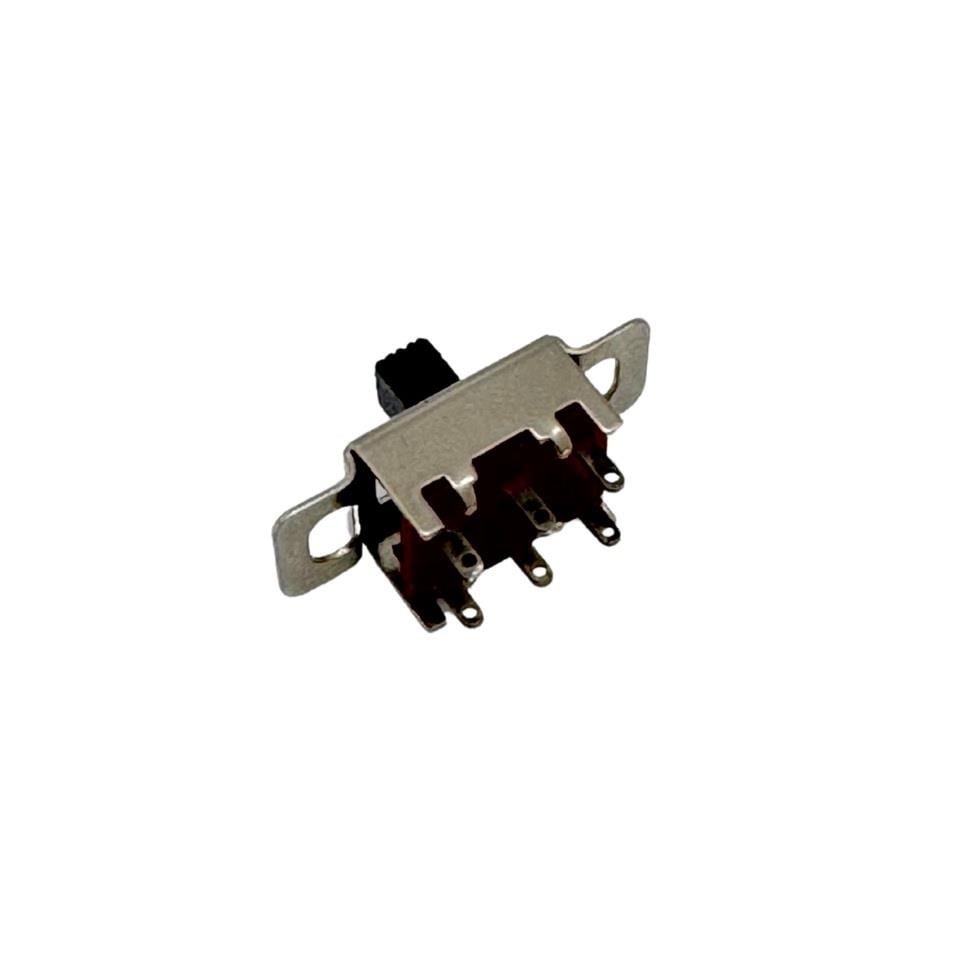 MİKRO SÜRGÜLÜ ANAHTAR 6 UÇLU (ON-OFF-ON) (AYAKLI) (24*10 MM)
