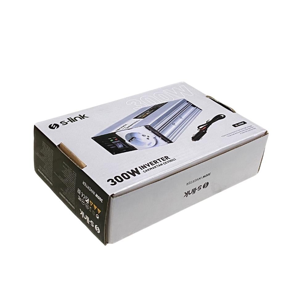 12V DC > 230V AC İNVERTER 300W (MODİFİYE SİNÜS) (ÇAKMAK FİŞLİ-MAŞALI)