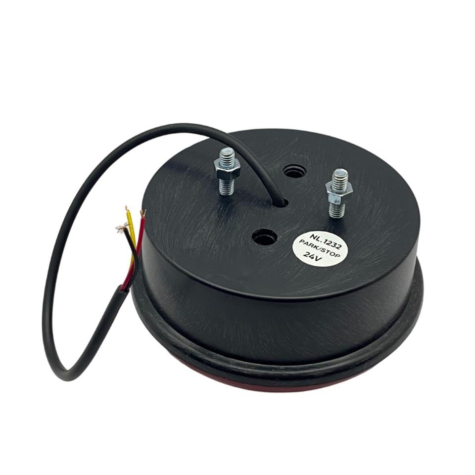 24V STOP-PARK LAMBASI LEDLİ (YUVARLAK) GÜLERYÜZ COBRA-MITSUBISHI-OTOKAR-TEMSA (122 MM)