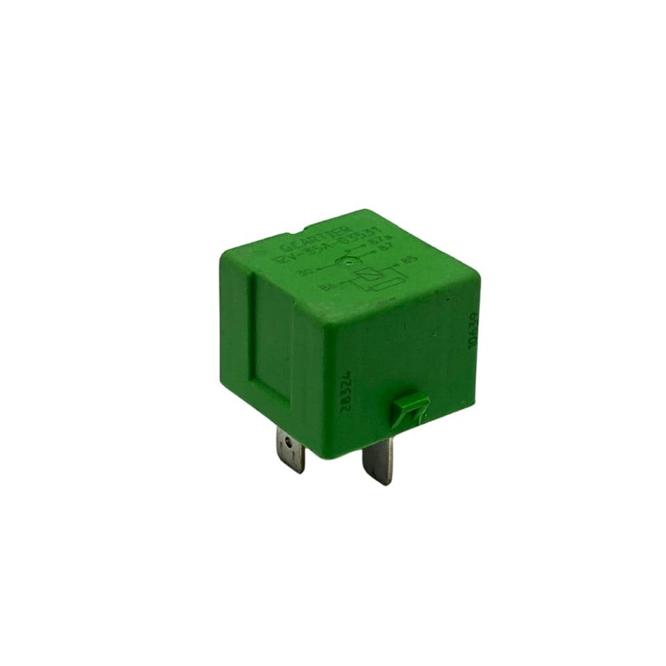 G.CARTIER 12V RÖLE 5 UÇLU 35A (ÇİFT PLATİN) (DİYOTLU) (30-85-86-87-87a) (YEŞİL) OEM