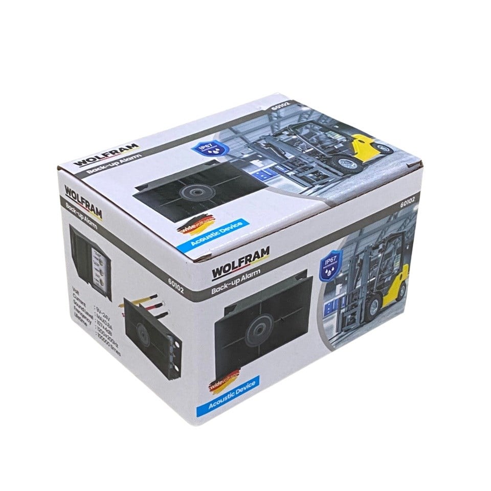 WOLFRAM 9V-24V GERİ VİTES KORNASI FORKLİFT-İŞ MAKİNASI (107 ± 4 dB) (SESE DUYARLI)