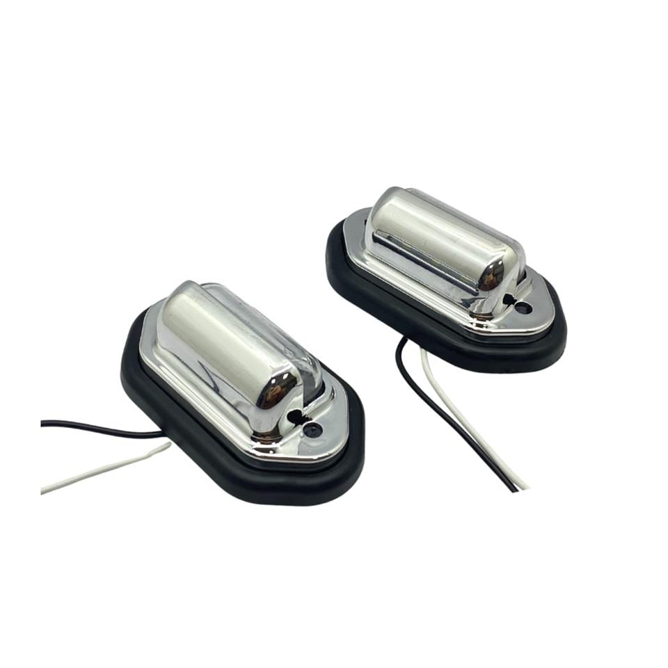 PLAKA LAMBASI LEDLİ (NİKEL) (76*43 MM) (2 AD)