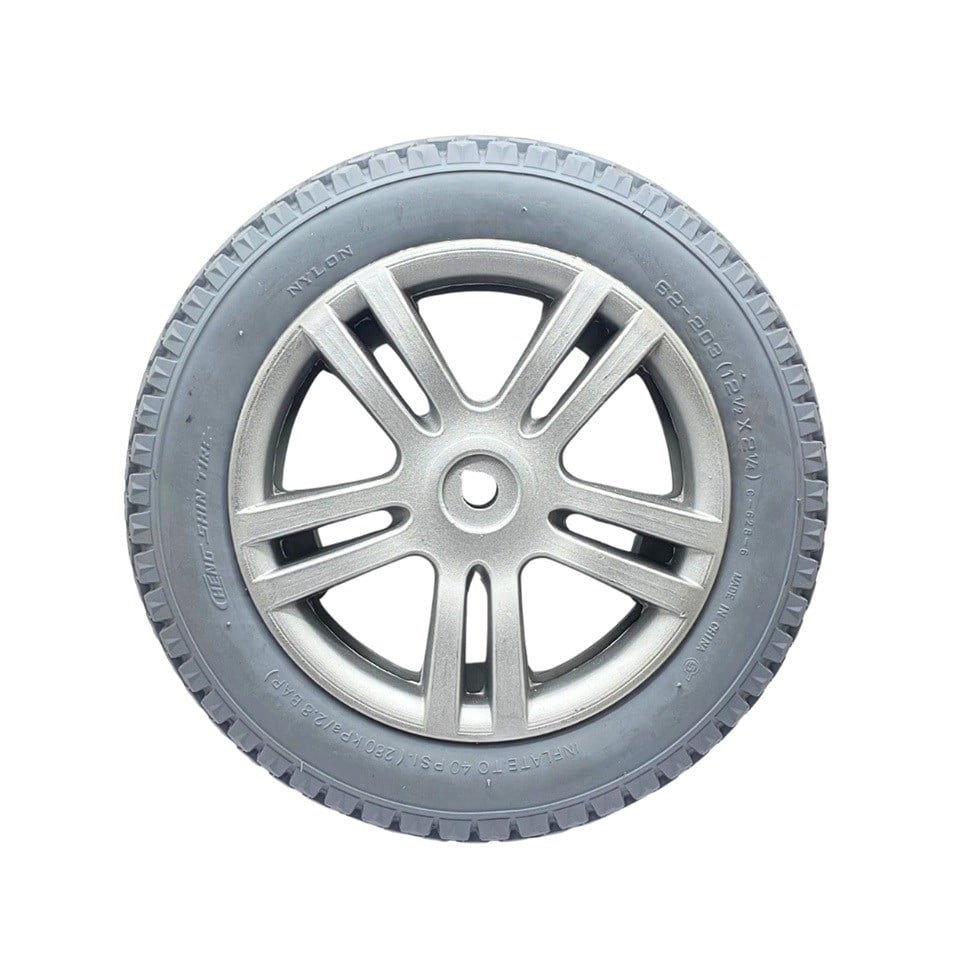 ARKA TEKERLEK SİLİKON DOLGU ALÜMİNYUM JANTLI 62-203 GRİ (12 1/2 X 2 1/4) ENGELLİ ARACI