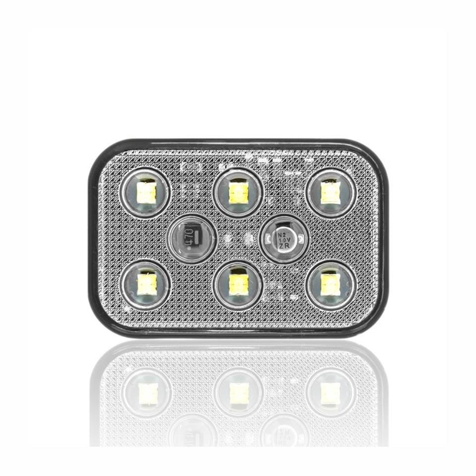 SANEL 10V-30V İKAZ LAMBASI ÇAKARLI 6-LEDLİ YAPIŞKANLI 3M BANTLI SU GEÇİRMEZ BEYAZ (60*40 MM)