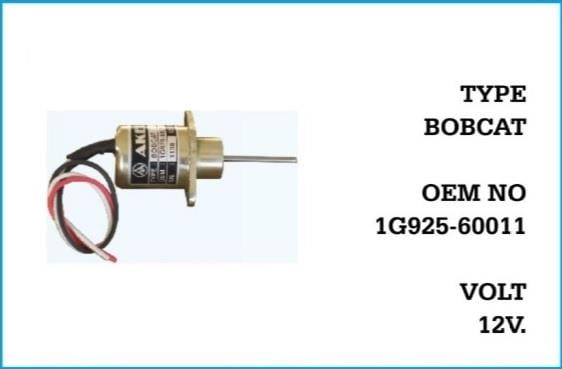 12V STOP SELENOİDİ KULAKLI (UZUN PİMLİ 45 MM)
