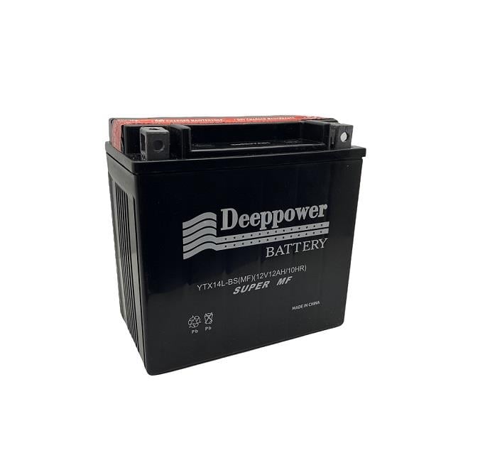 DEEPPOWER 12V 12 AH MOTOSİKLET AKÜSÜ (148*87*145) (YTX14L-BS) DÜZ KUTUP