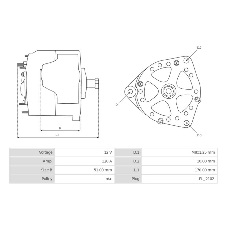 12V ALTERNATÖR DİNAMO BOSCH TİPİ 120 A (S L) BMC DEV FATİH-İŞ MAKİNASI-MERCEDES-THERMOKING-YANMAR