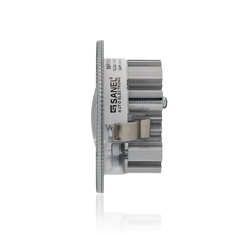 SANEL 12V-24V SPOT TAVAN LAMBASI 6 LEDLİ 6500K BEYAZ (6 X 3W) (75 MM) (BUTONSUZ)