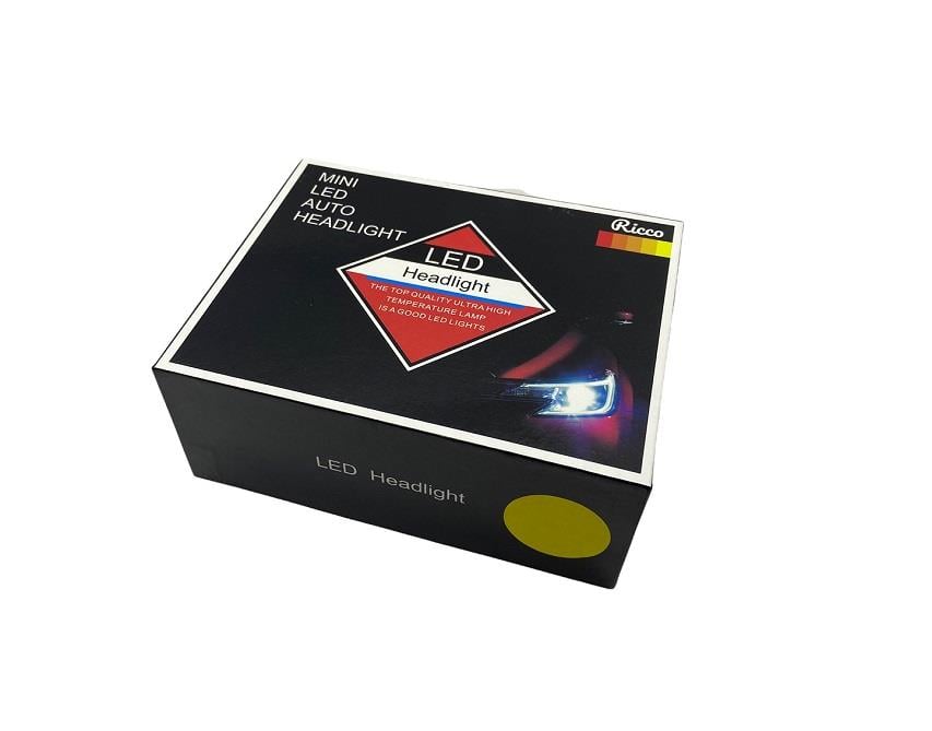 12V-24V H27 COB LED XENON FAR AMPUL SETİ 2000K 8000 LÜMEN (ALTIN SARI)