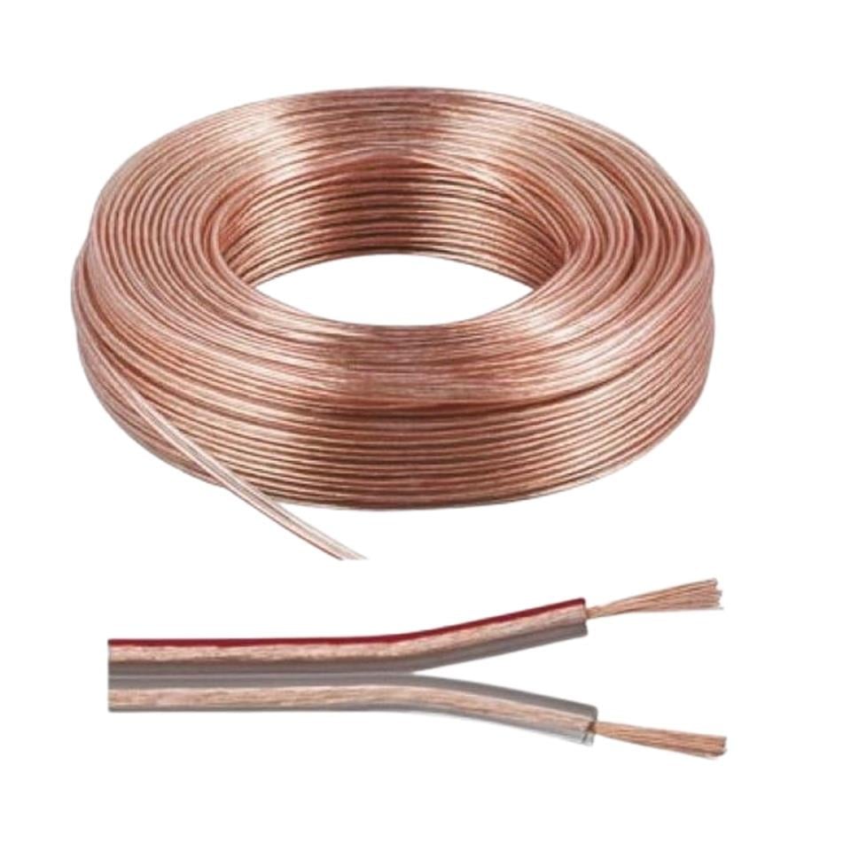 SEVTEL 2 X 1 MM ÇİFTLİ HOPARLÖR KABLOSU (ŞEFFAF) (1 MT)