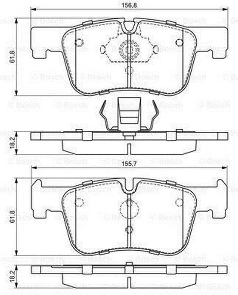 BOSCH ÖN FREN BALATASI BMW 1/3/4 SERİSİ