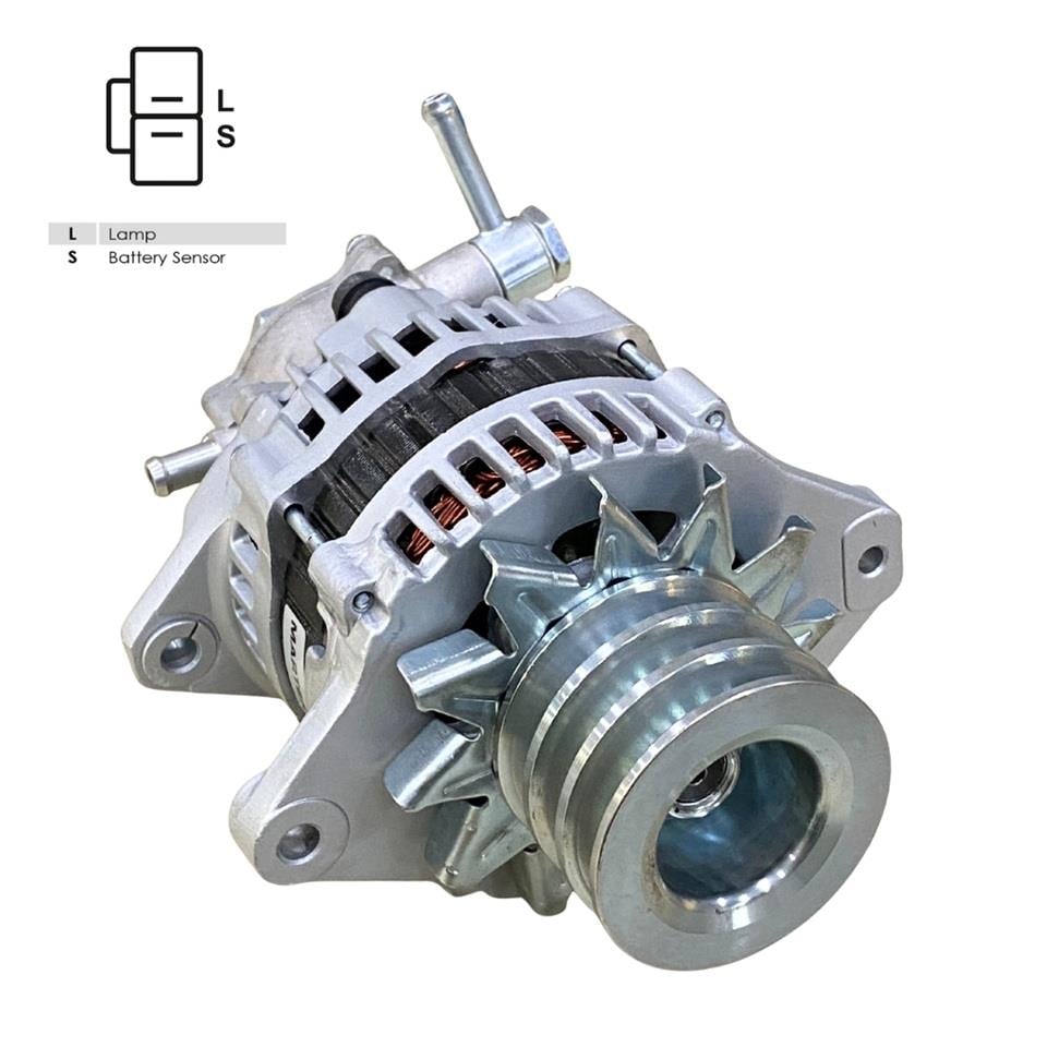 24V ALTERNATÖR DİNAMO 100 A (L-S) (ÇİFT FİŞ) (KLİMALI) ISUZU TURKUAZ OTOBÜS/KAMYON