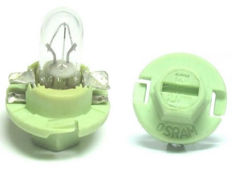 OSRAM 12V DUYLU GÖSTERGE AMPULÜ DİPSİZ 2W (KÜÇÜK YEŞİL) (8 MM)