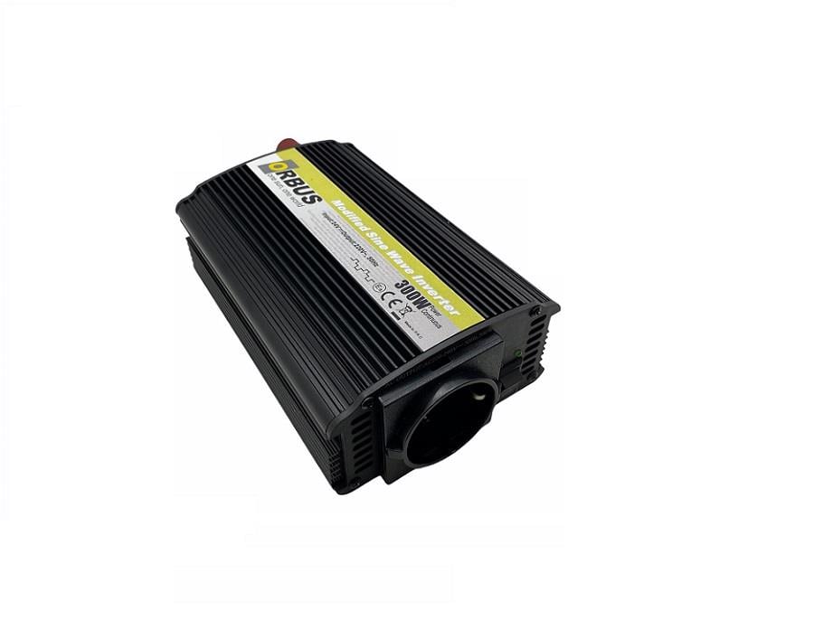 ORBUS 24V DC > 220V AC İNVERTER 300W (MODİFİYE) (ÇAKMAK FİŞLİ VE MAŞALI)