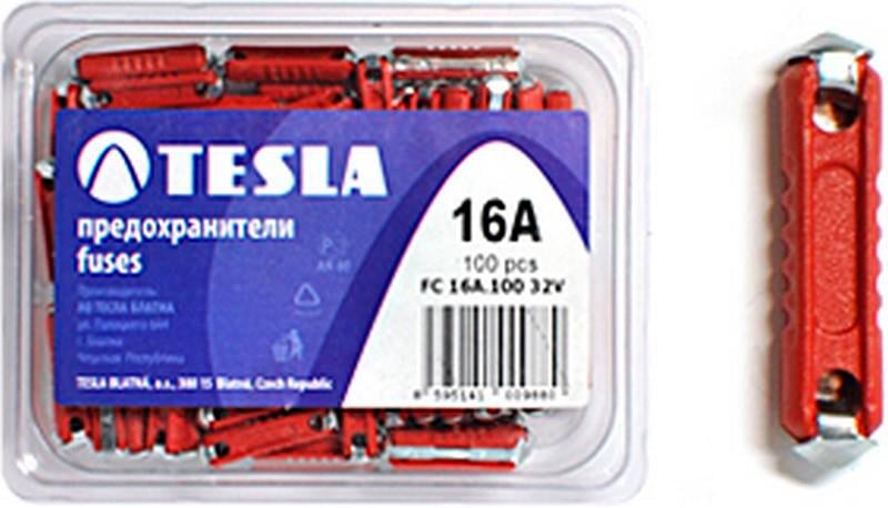 TESLA TAŞ SİGORTA 16 A KIRMIZI (6*25 MM)