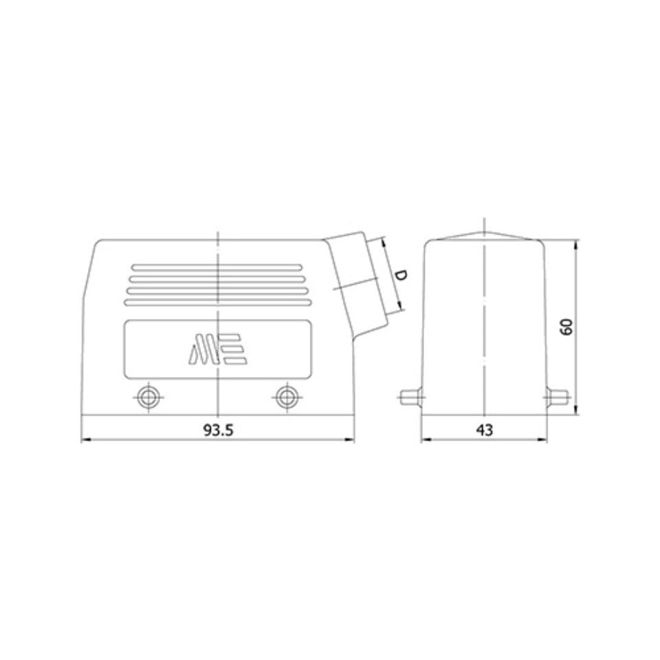 ÇOKLU MAKİNE UZATMA FİŞİ 16X16 A (ERKEK) (PRİZ) (YANDAN GİRİŞ)