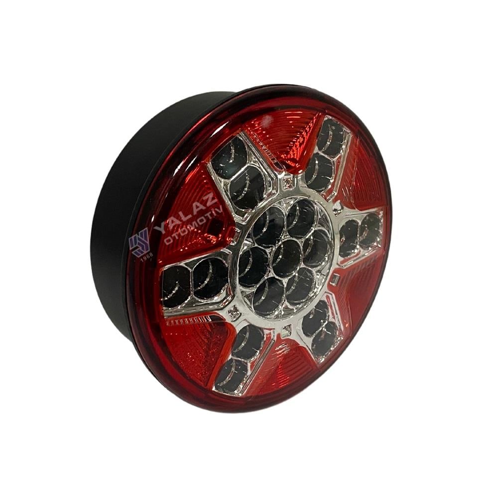 FARPLAS 24V ARKA SİS LAMBASI LEDLİ (YUVARLAK) GÜLERYÜZ COBRA-MITSUBISHI-OTOKAR-TEMSA (122 MM)