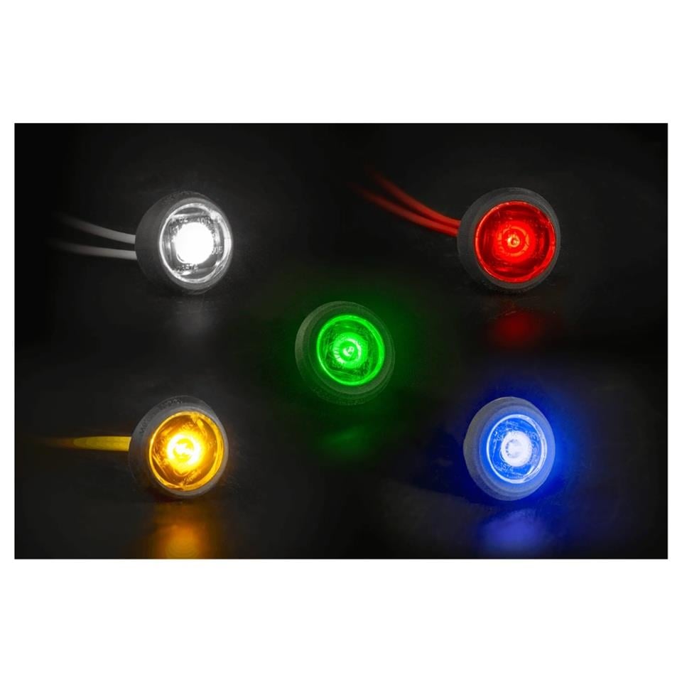 FRISTOM 12V-24V GÖZ-AYNA ALTI-GÜNDÜZ SÜRÜŞ LAMBASI LED KIRMIZI (ÇAP:20 MM) E9