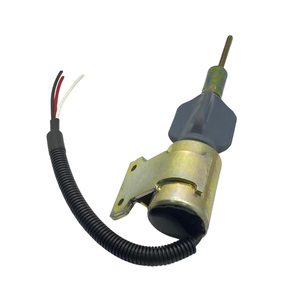 12V STOP SELENOİDİ YAN AYAKLI (SOL AYAK) (MAFSALLI / M6 CIVATA) CUMMINS