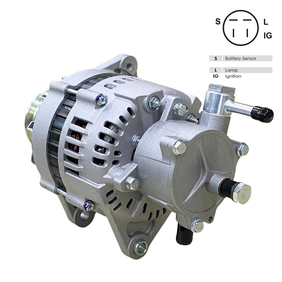 24V ALTERNATÖR DİNAMO 45 A (3 FİŞ) (S-L-IG) ISUZU CHAMPION OTOBÜS