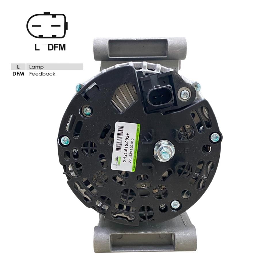 12V ALTERNATÖR DİNAMO 150 A ( L-DFM) CITROEN-FIAT-PEUGEOT 2006 >