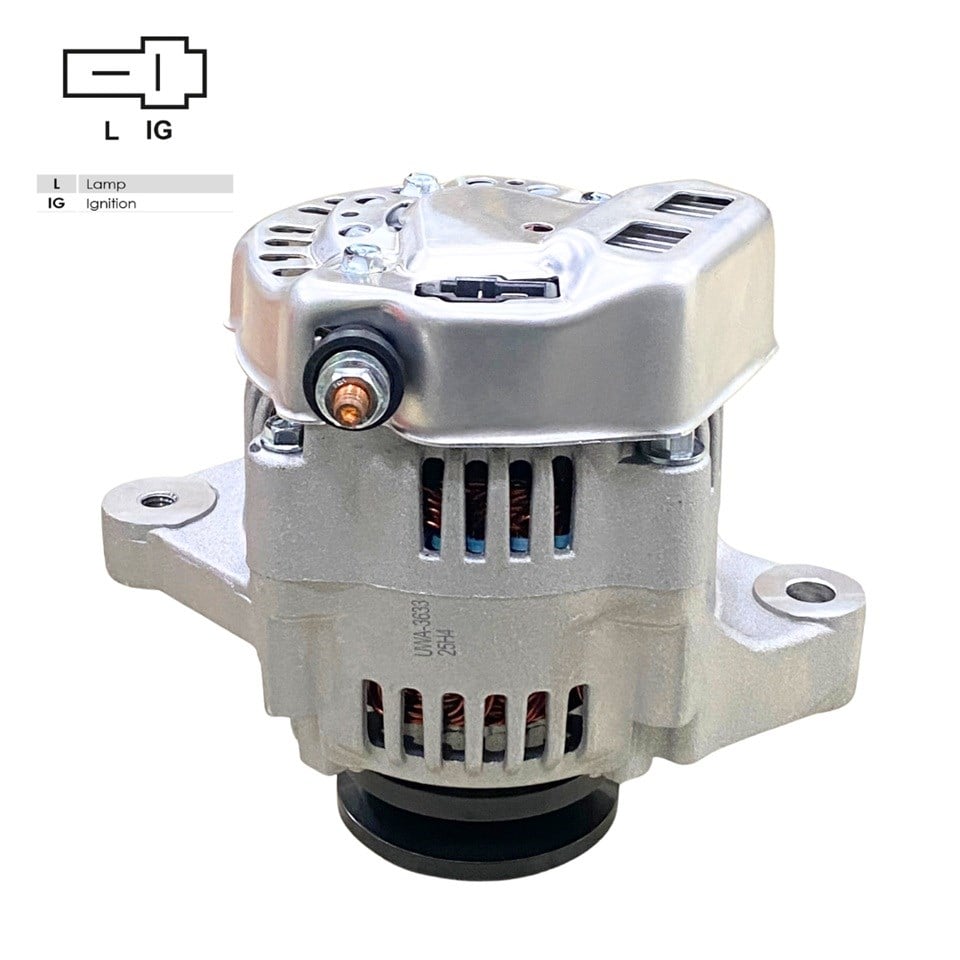 12V ALTERNATÖR DİNAMO NIPPON DENSO TİPİ 40 A (2 FİŞ) (IG-L) DAIHATSU HIJET-KOMATSU FORKLİFT