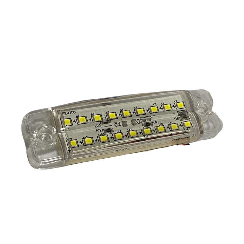 12V-24V PARMAK LAMBA 18-LEDLİ BEYAZ (100*27 MM)