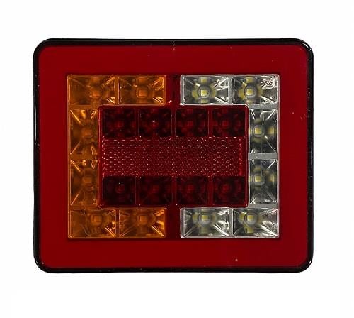 12V STOP LAMBASI (NEON LEDLİ) (4 FONKSİYONLU) (136*114 MM)