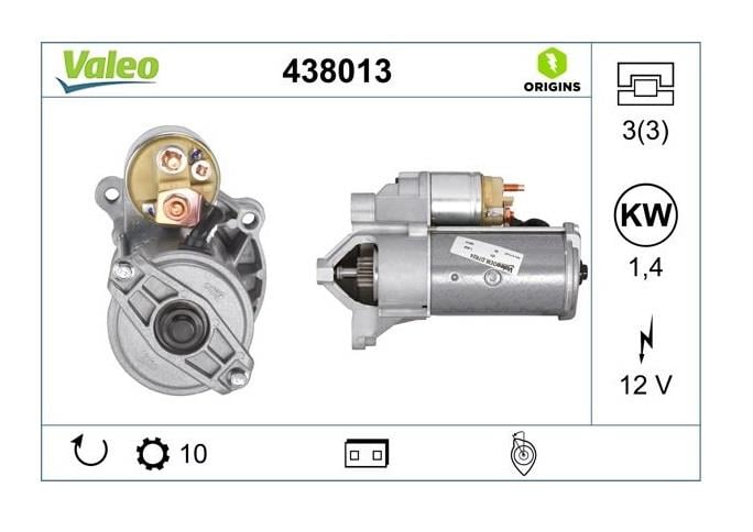 VALEO 12V MARŞ MOTORU 9 DİŞ/10 DİŞ/11 DİŞ/12 DİŞ/13 DİŞ 1.4 KW (D7R) CITROEN-FIAT-PEUGEOT-TATA