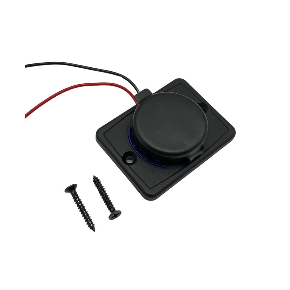 12V-24V TELEFON ŞARJ CİHAZI (USB+TYPE-C) (1A/2.1A) (KAPAKLI MARİN)