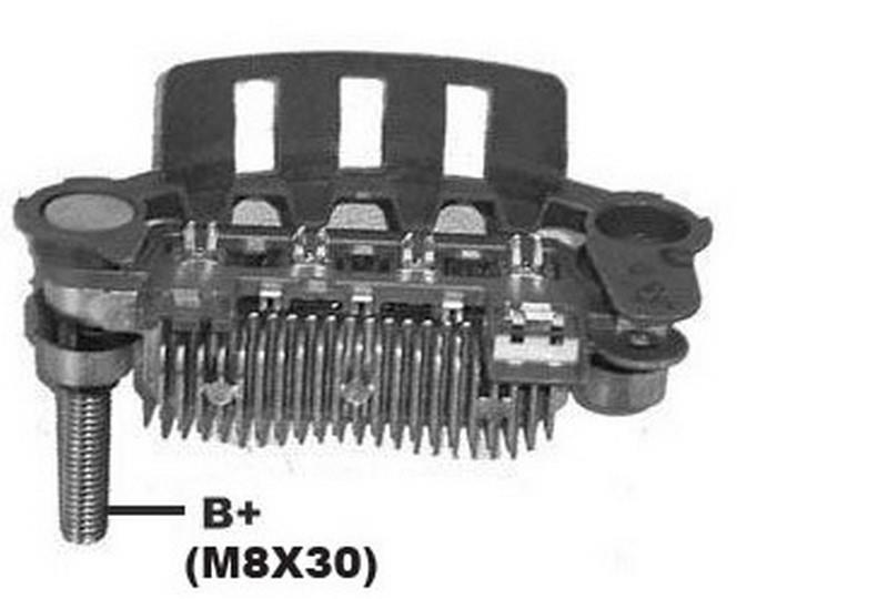 DİYOT TABLASI  TARAK 85 MM 8 DİYOT (M8 SAĞ CIVATA) (İKAZ DİYOTLU) MITSUBISHI L300 TAIWAN