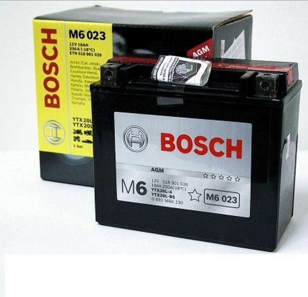 BOSCH 12V 18 AH MOTOSİKLET AKÜSÜ 250 A (EN) (177*88*156) (YTX20L-BS)