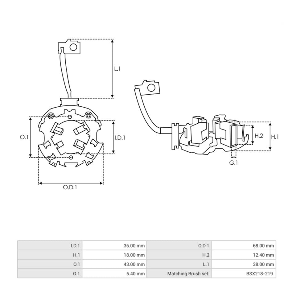 MARŞ KÖMÜR YUVASI BOSCH TİPİ 46 MM 161 (L)