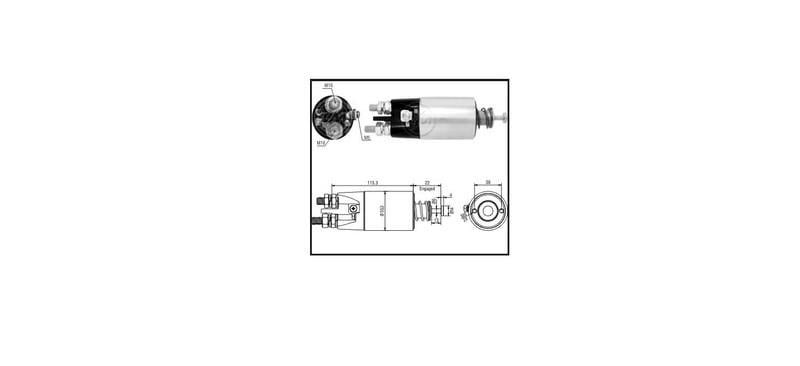 UNIPOINT 24V MARŞ OTOMATİĞİ MITSUBISHI TİPİ (KULAKSIZ) SAĞ