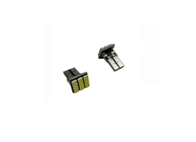 12V DİPSİZ AMPUL T10 (12 LEDLİ) BEYAZ (2 AD)