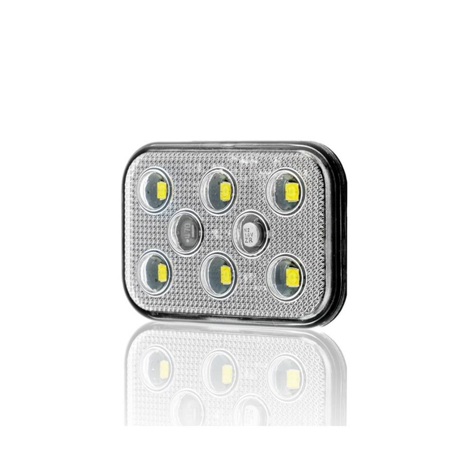 SANEL 12V PARK LAMBASI 6-LEDLİ YAPIŞKANLI 3M BANTLI SU GEÇİRMEZ BEYAZ (60*40 MM)