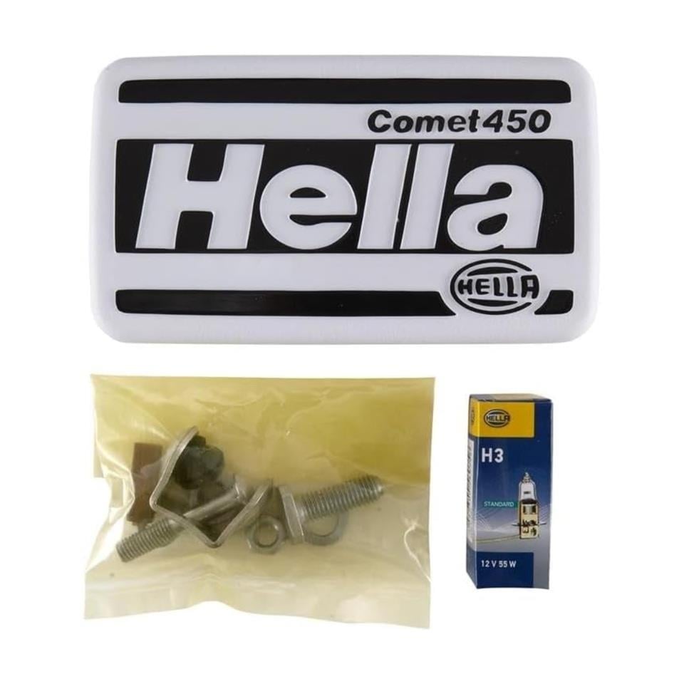 HELLA 12V SİS LAMBASI COMET 450 DİKDÖRTGEN (DELİCİ-SÜRÜCÜ) (AZ ÇİZGİLİ) (SARI) (161*90)