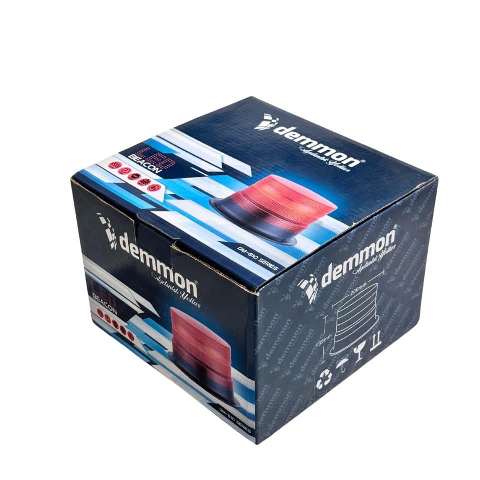 DEMMON 12V-24V ÇAKAR TEPE LAMBA 60 LEDLİ MIKNATISLI ÇAKMAK FİŞLİ SARI(135*200 MM)