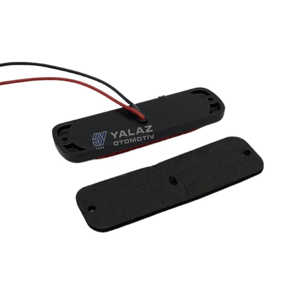 9V-36V  FLAŞ LED LAMBA (SARI) (4X1W) ÇAKAR FONKSİYONLU (85*28*10 MM)