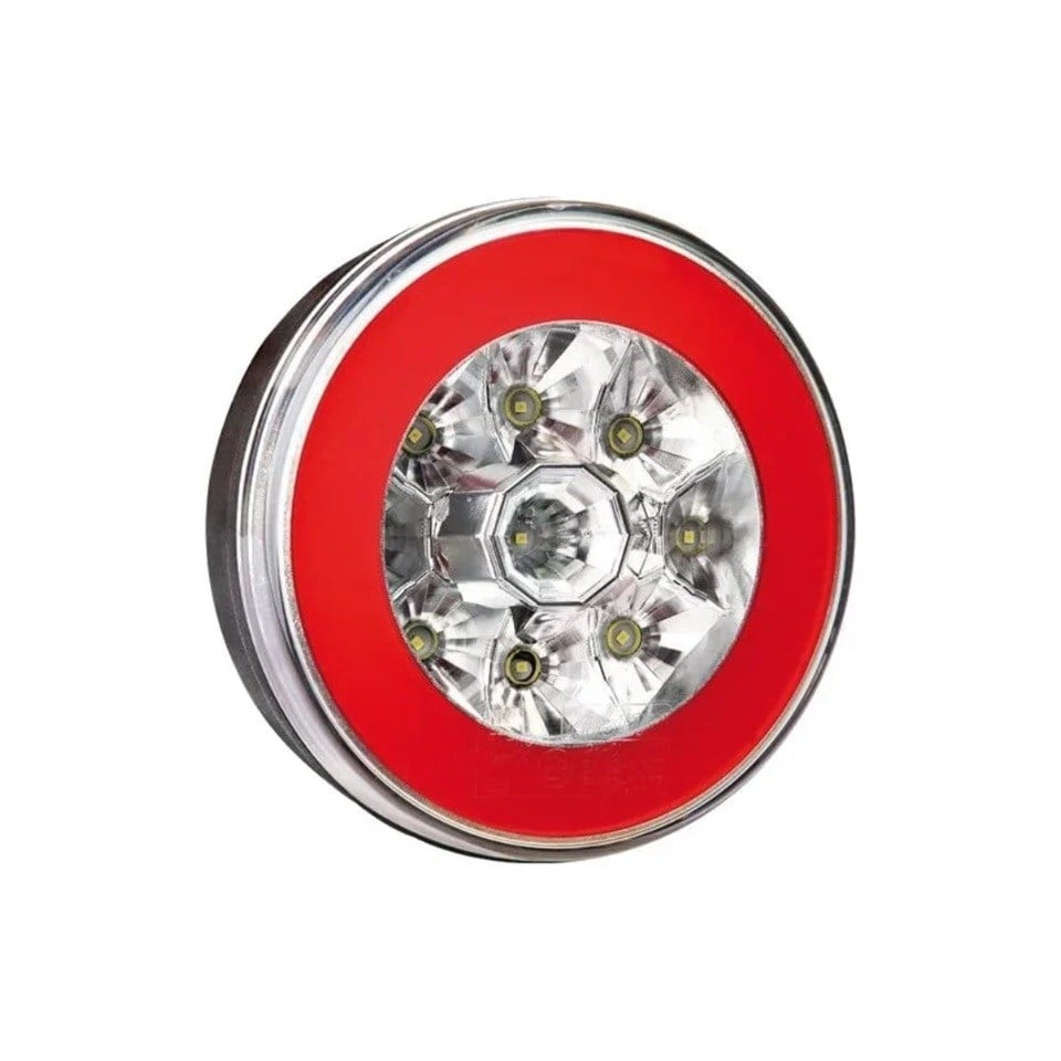 FRISTOM 12-24V PARK-GERİ VİTES LAMBASI LEDLİ (YUVARLAK) (140 MM) E9