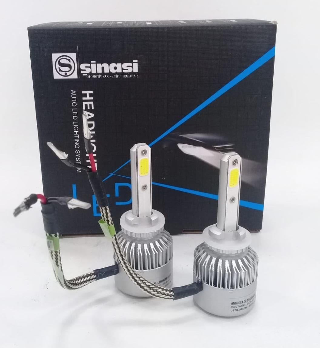 9V-32V H27 LED XENON FAR AMPUL SETİ 6500K 8000 LÜMEN (COB LED)