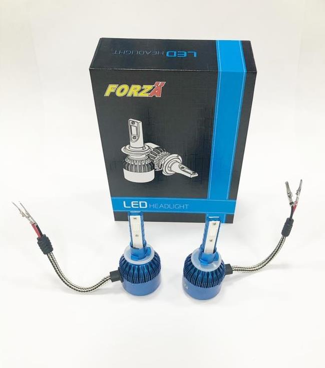 12V-24V H27 COB LED XENON FAR AMPUL SETİ K.MAVİ 30.000K