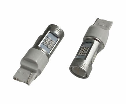 PREMIUM 12V 93 AMPUL DİPSİZ T20 21 LEDLİ MERCEKLİ SARI (2 AD)