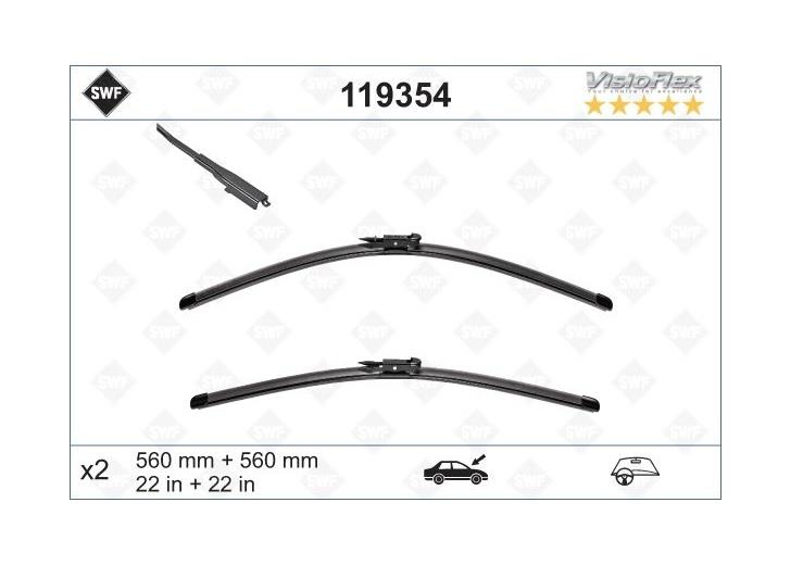 SWF SİLECEK SÜPÜRGESİ 550/550 MM MERCEDES C-SERİSİ/SLK/SLC 