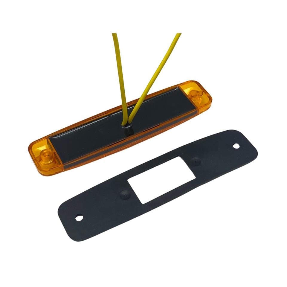 FRISTOM 12V-24V PARMAK LAMBA 6-LEDLİ SARI (102*25.6 MM)