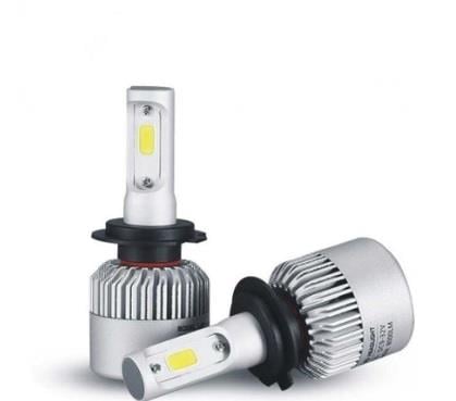 8V-48V H7 LED XENON FAR AMPUL SETİ  6000K 3800 LÜMEN (COB LED) (FANLI)