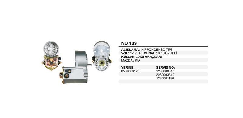 12V MARŞ OTOMATİĞİ NIPPON DENSO TİPİ 2 KW